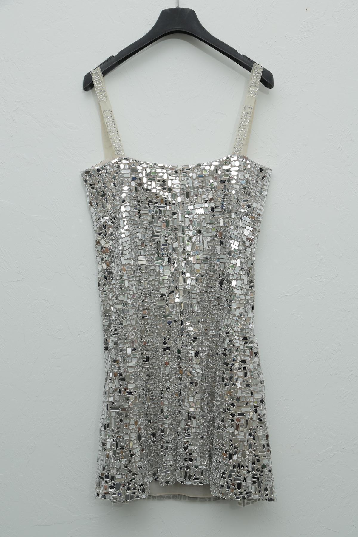 Gray  Dior Mirror Embroidered Dress from The Hall of Mirror Collection Spring 2008