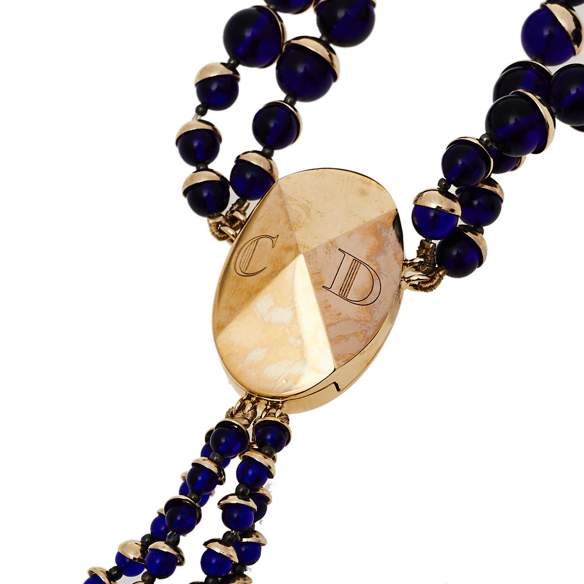 dior beaded necklace