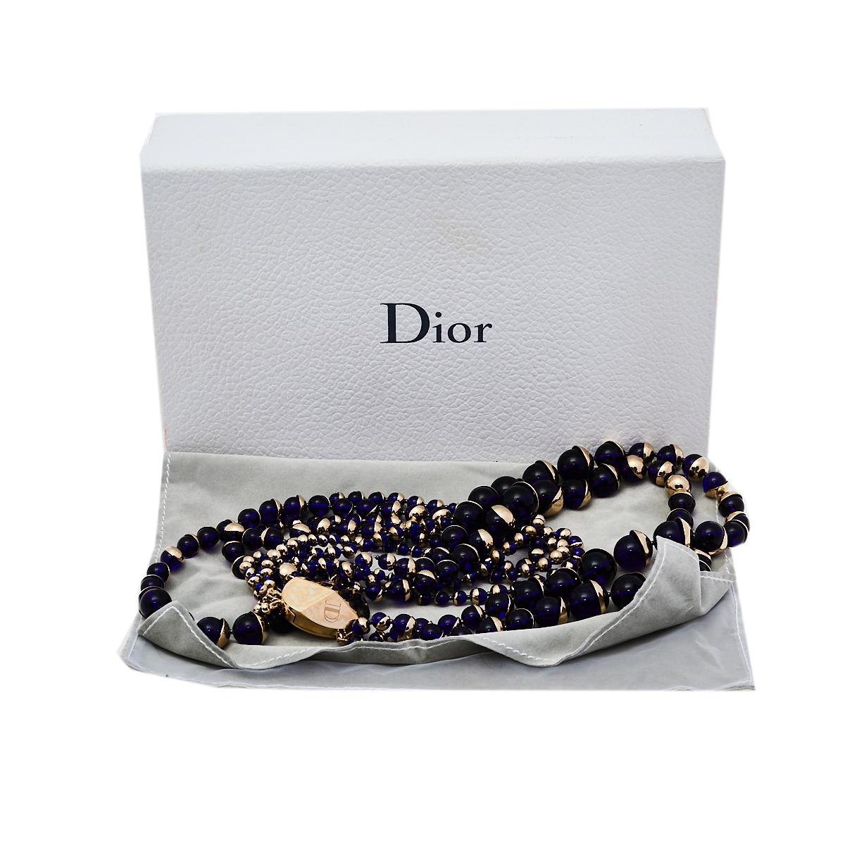 dior bead necklace