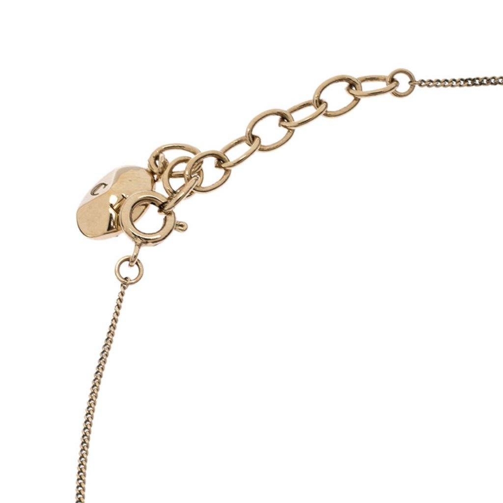 Women's Dior Mise en Dior Faux Pearl Gold Tone Necklace