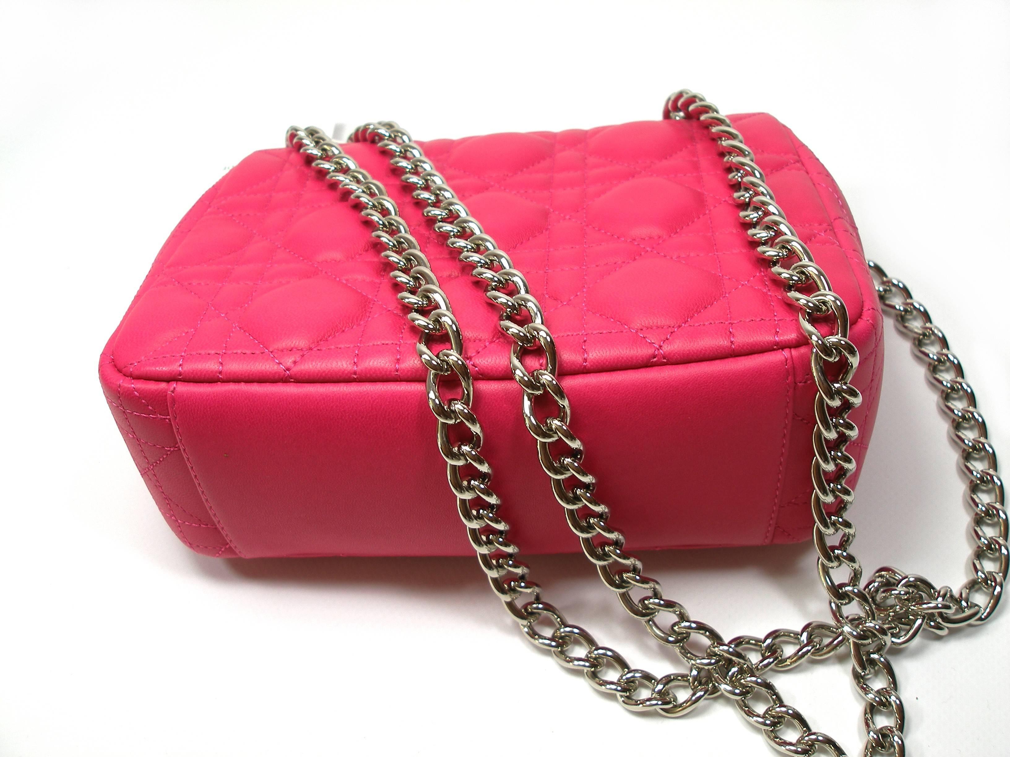 Dior Miss Dior Bag pink cannage Leather Small  Size / BRAND NEW 2