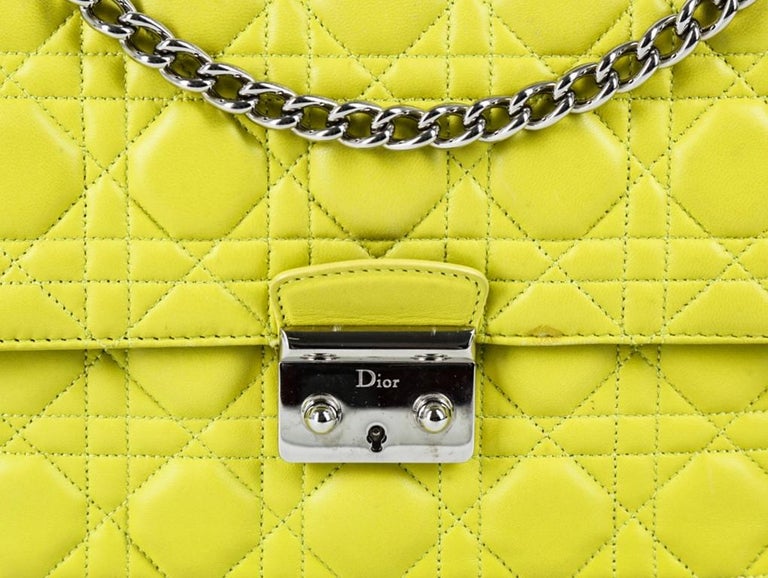 DIOR MISS DIOR SHOULDER BAG Yellow Blue For Sale at 1stDibs