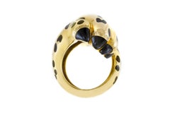 Dior Mitza Yellow Gold Leopard Paw Wrap Ring