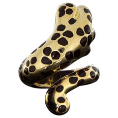 Dior Mitza Yellow Gold Leopard's Paw Wrap Ring