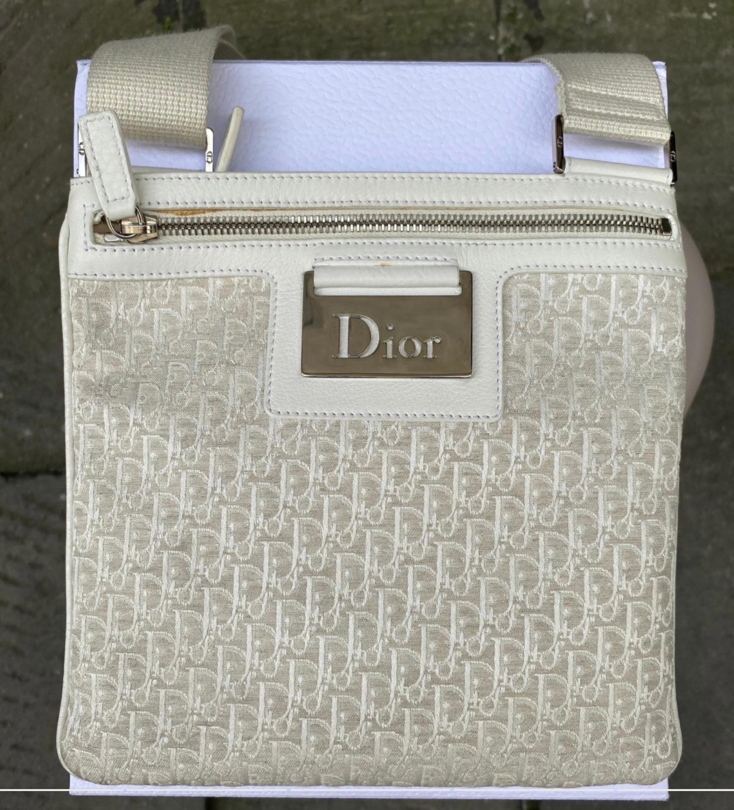 Dior monogram beige shoulder strap Bag 1