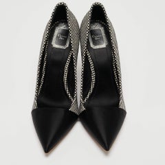 Dior Monogram Canvas and Satin Dolce Vita Espadrille Wedge Pumps Size 40