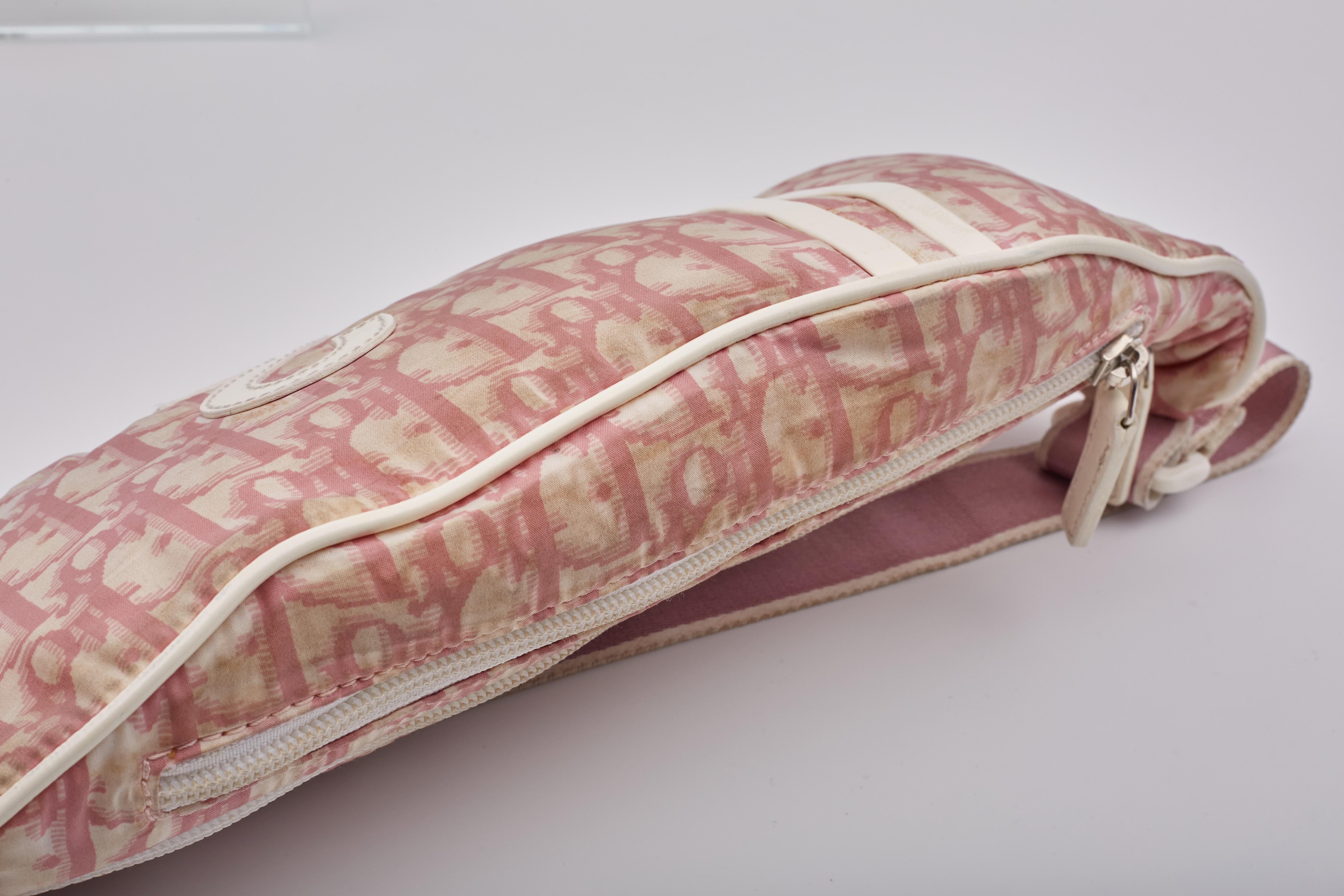 Women's Dior Monogram Diorissimo Pink Canvas No 2 Girly Bum Bag For Sale