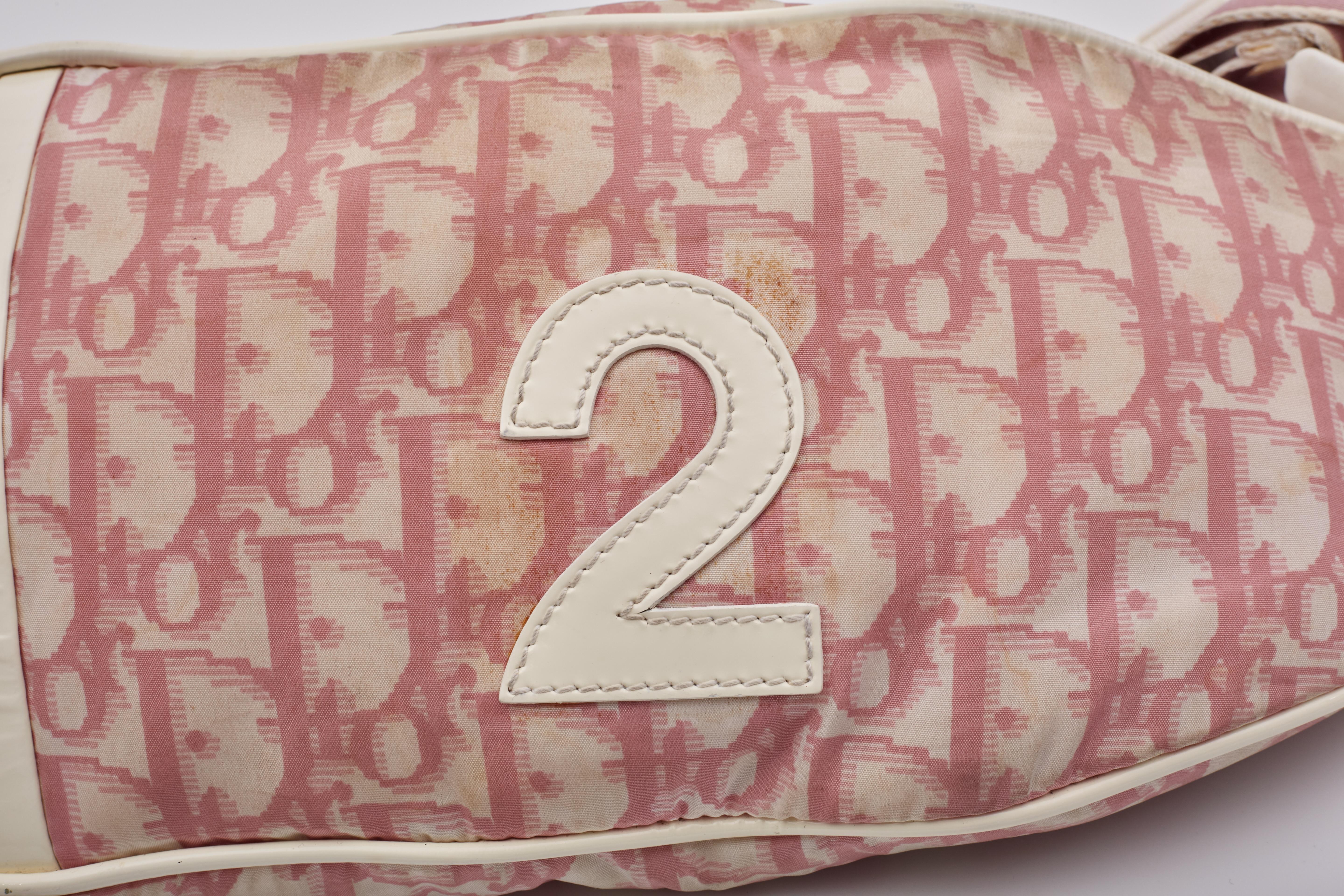 Dior Monogram Diorissimo Pink Canvas No 2 Girly Bum Bag For Sale 1