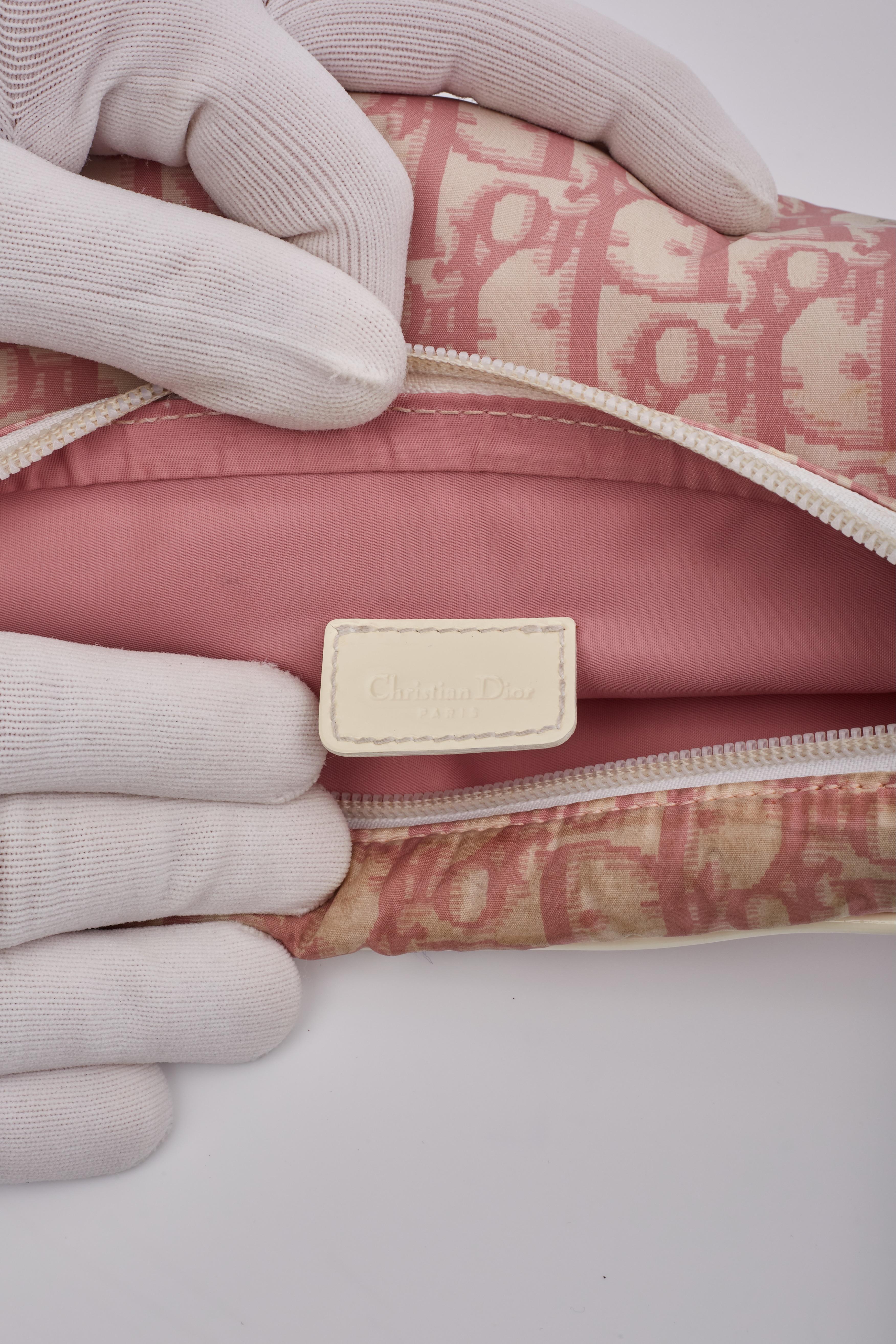 Dior Monogram Diorissimo Pink Canvas No 2 Girly Bum Bag For Sale 3