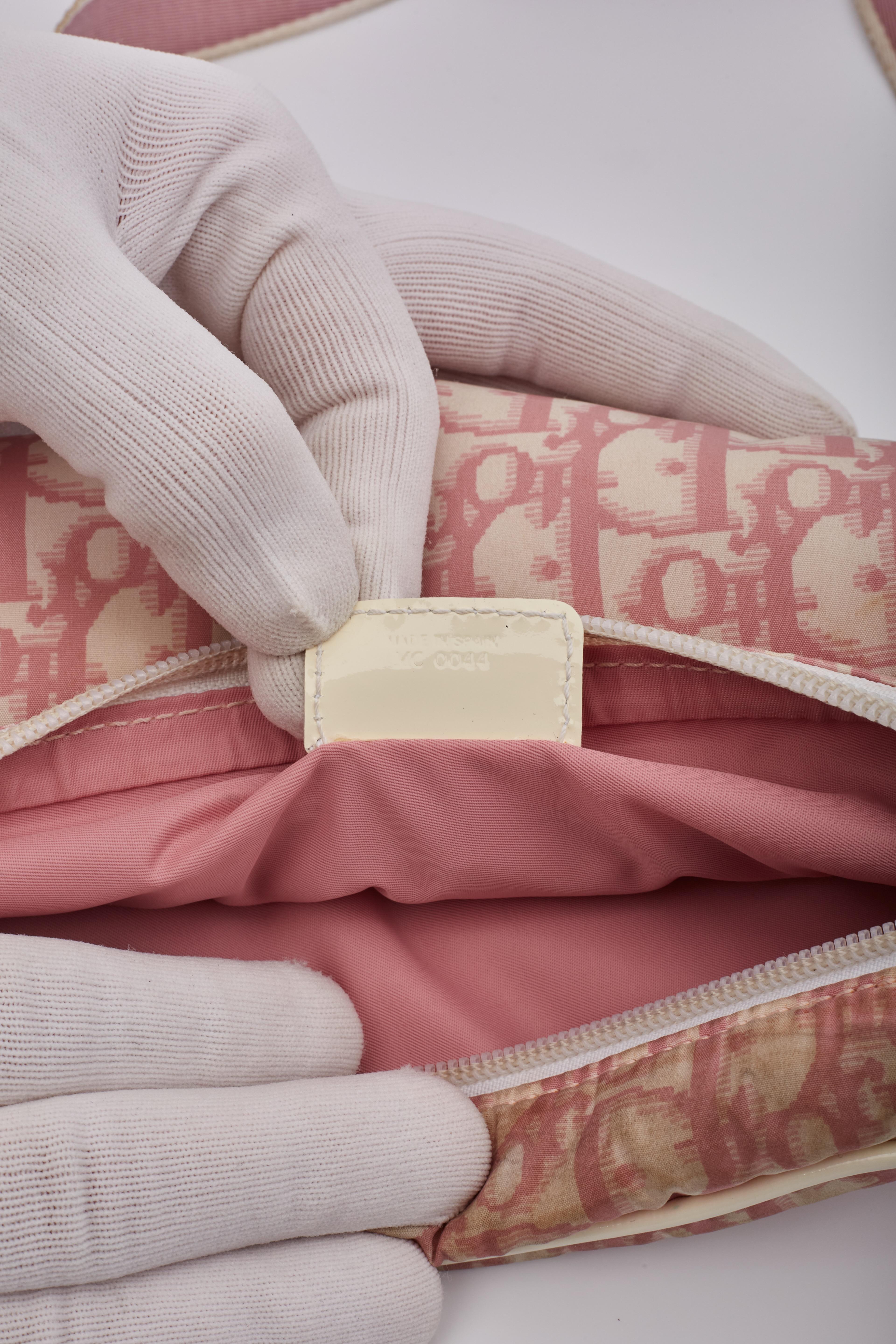 Dior Monogram Diorissimo Pink Canvas No 2 Girly Bum Bag For Sale 4