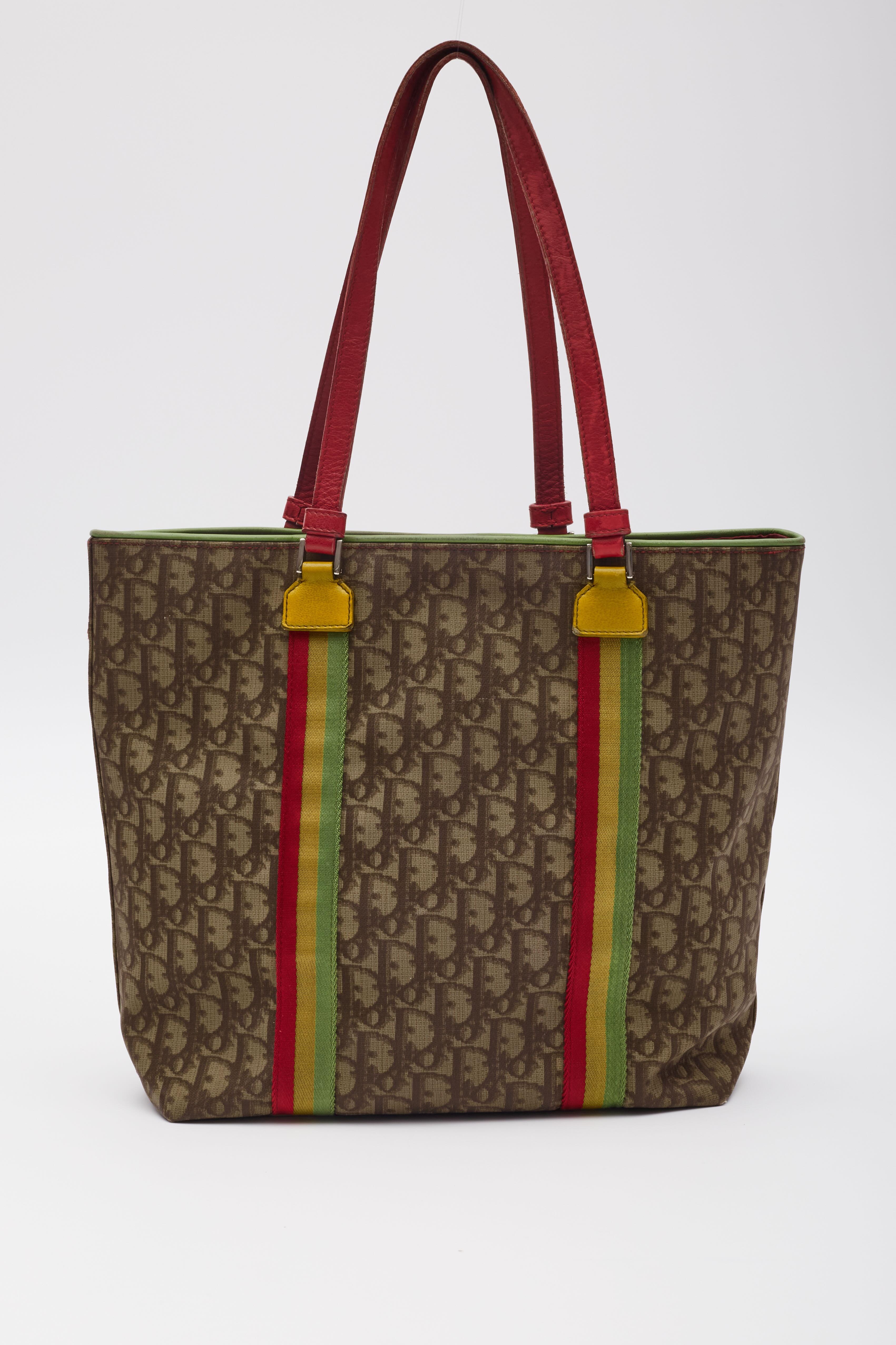 Women's Dior Monogram Oblique Beige Rasta Tote Bag For Sale