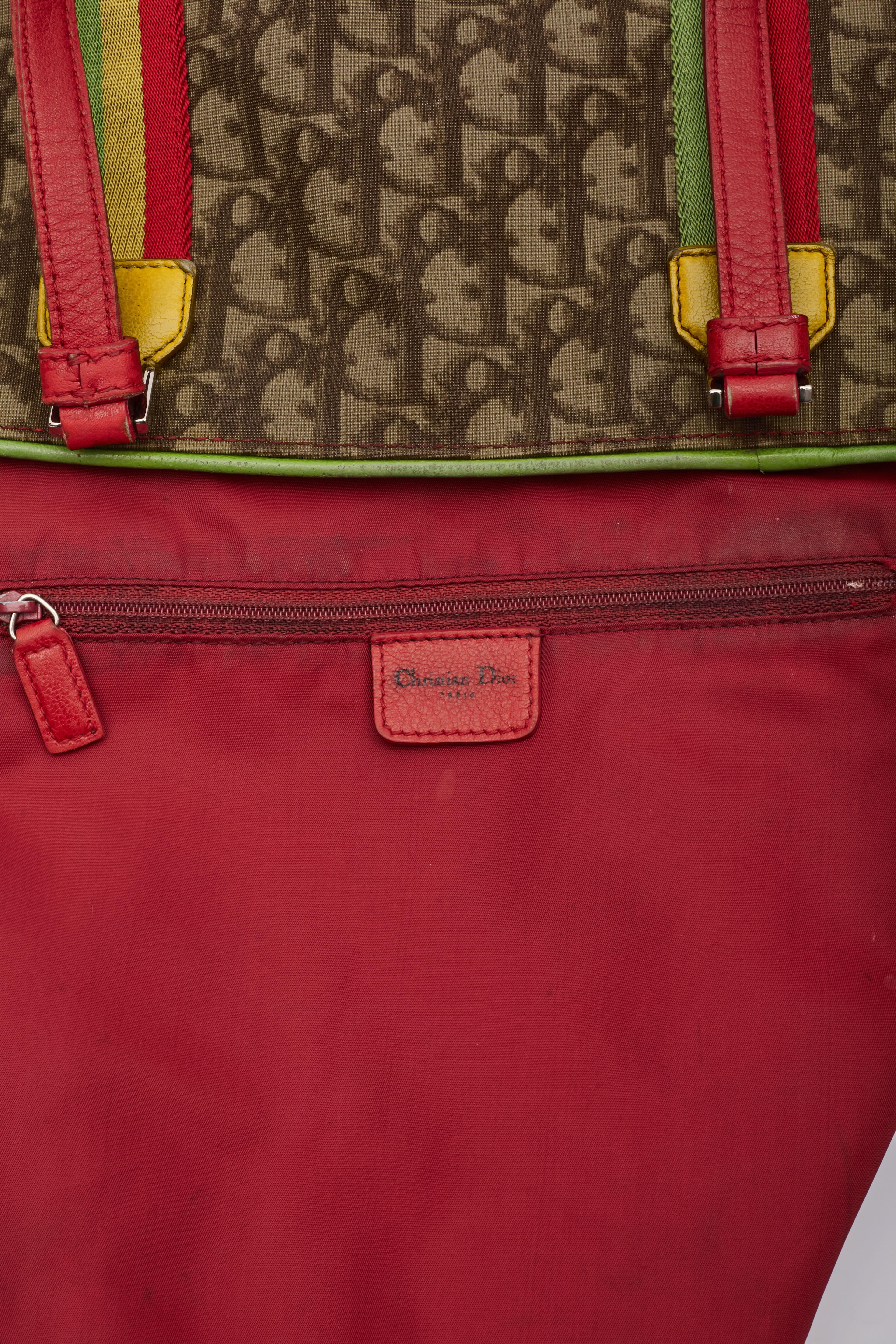 Dior Monogram Oblique Beige Rasta Tote Bag For Sale 5