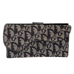 Dior Monogram Saddle Long Oblique Canvas Wallet CD-0618N-0004