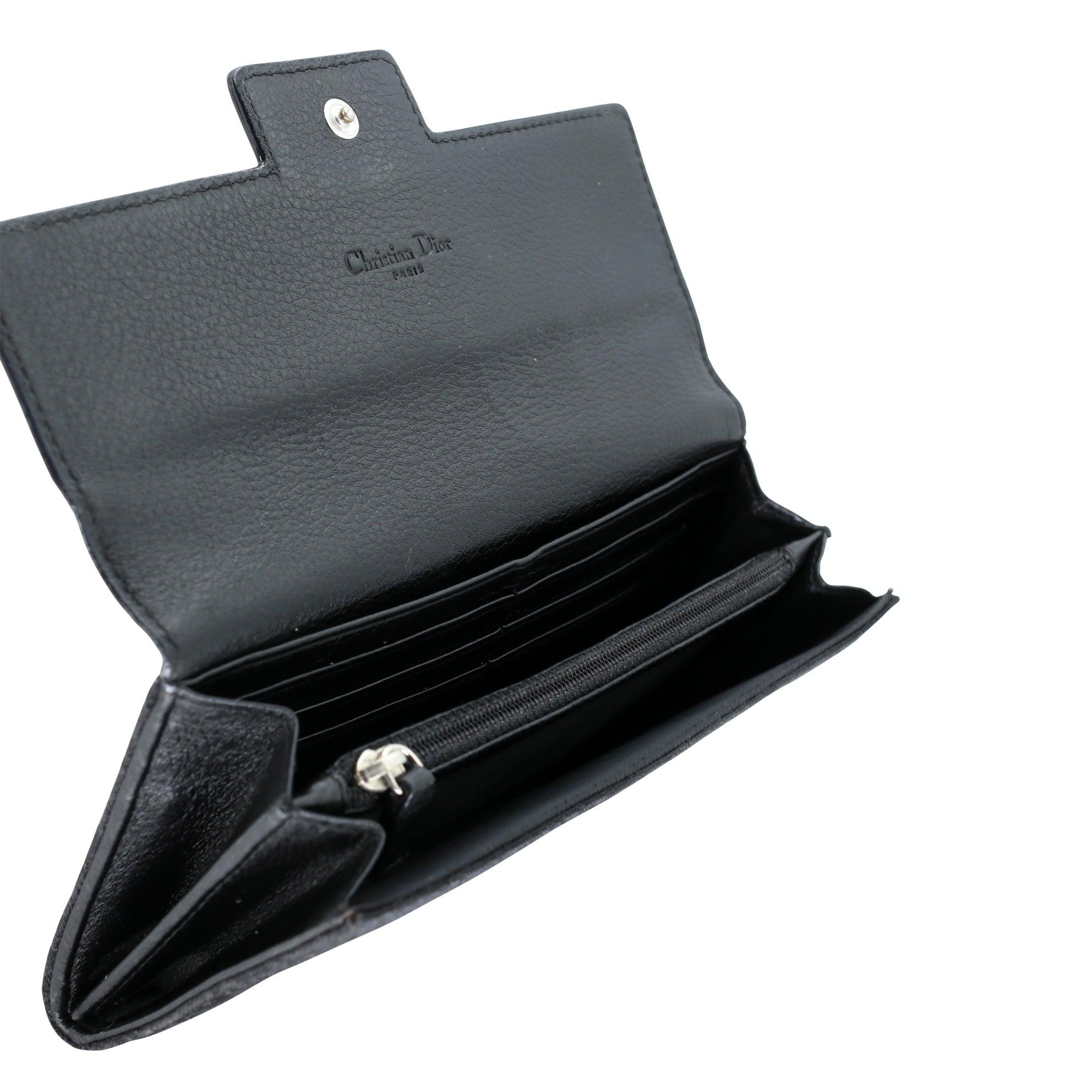 Dior Monogram Trotter Langes Segeltuch Push Clip Brieftasche CD-W1020P-A003 im Angebot 3