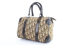Dior Monogram Trotter Oblique Boston 5dz0904 Brown Canvas Satchel