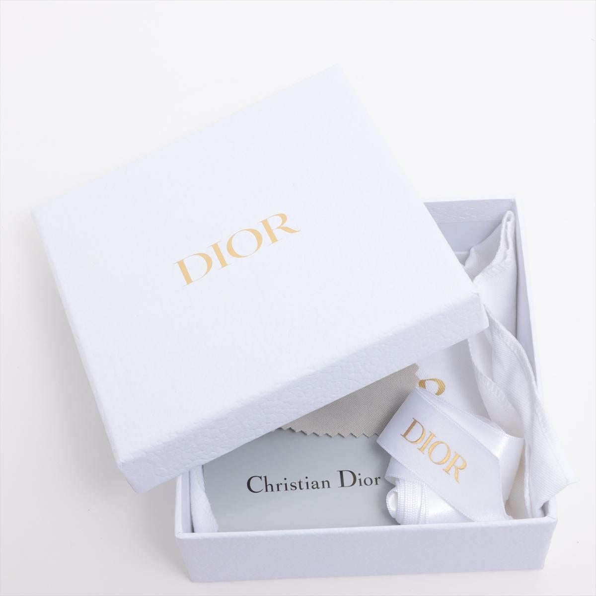 Dior Montaigne Leder Trifold Geldbörse Schwarz im Angebot 8