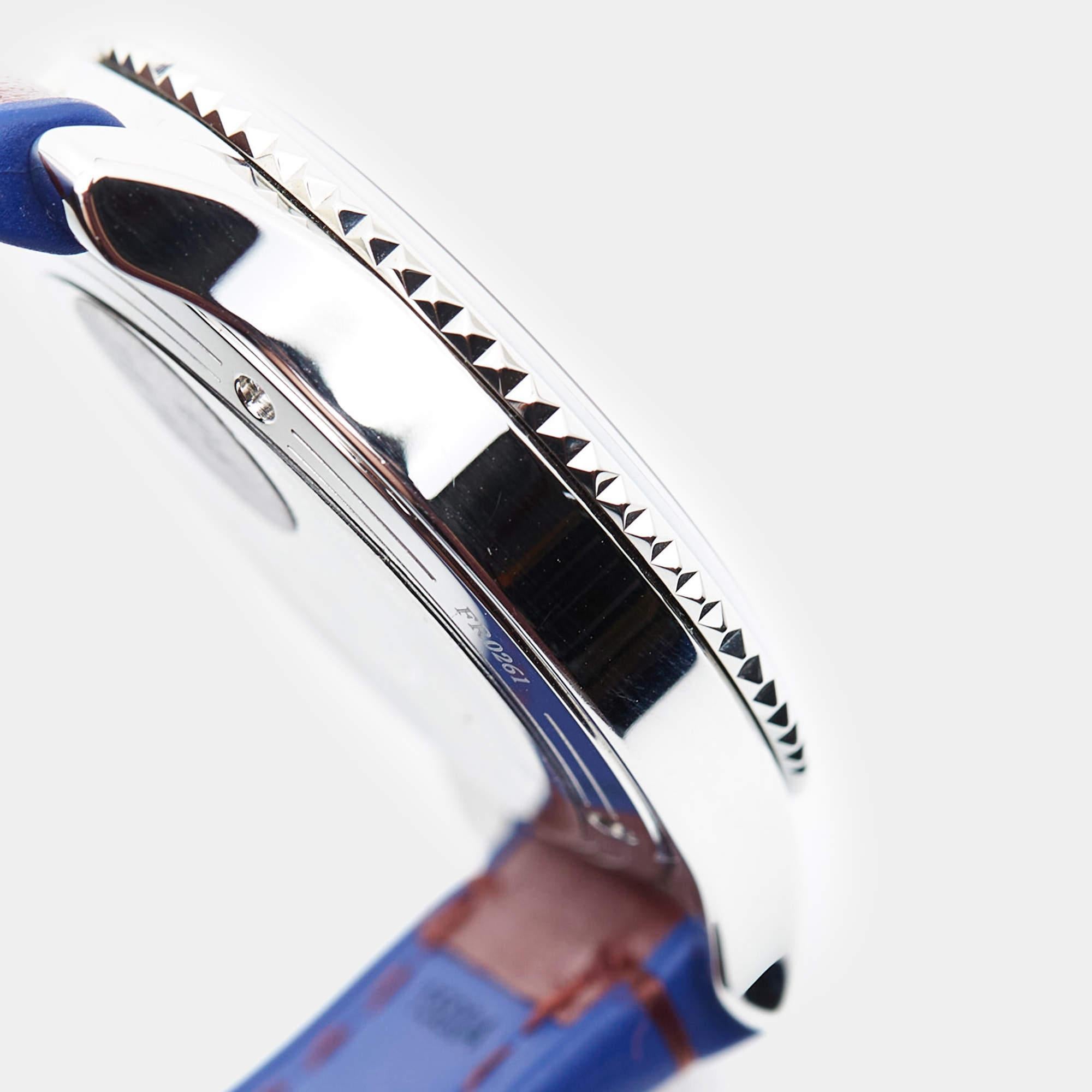Dior Mother Of Pearl Diamond Stainless Steel Leather Women's Wristwatch 32 mm 5