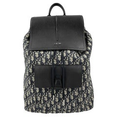 DIOR Motion Backpack Oblique Jacquard Grained Calfskin Leather