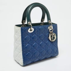 Dior Multicolor Cannage Leather Medium Lady Dior Tote