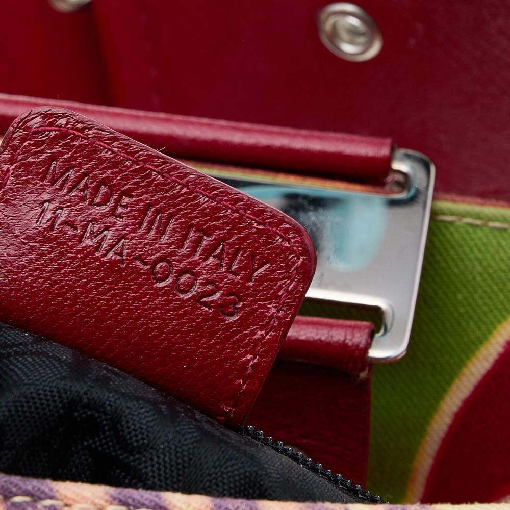 Dior Multicolor Canvas and Leather Limited Edition Street Chic Columbus Shoulder In Good Condition In Dubai, Al Qouz 2