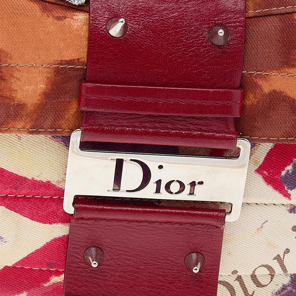 Dior Multicolor Canvas and Leather Limited Edition Street Chic Columbus Shoulder 1
