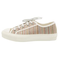 Dior Multicolor Canvas Walk'n'Dior Low Top Sneakers Size 37