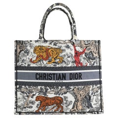 Dior Multicolor Dioriviera Toile De Jouy Embroidery Book Tote