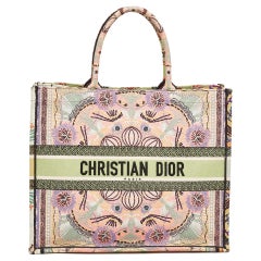 Used Dior Multicolor Embroidered Canvas Large In Lights Book Tote
