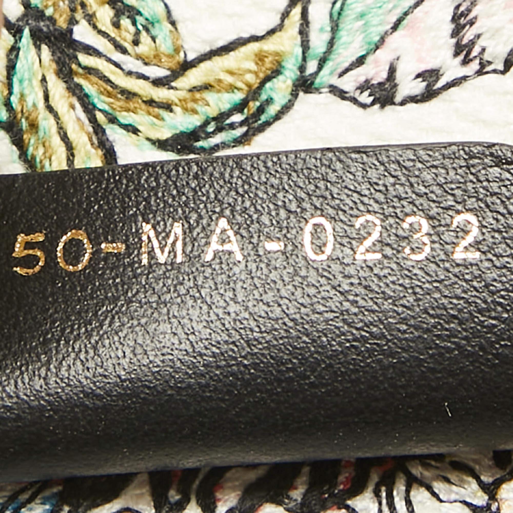 Dior Multicolor Embroidered Canvas Medium Book Tote 4