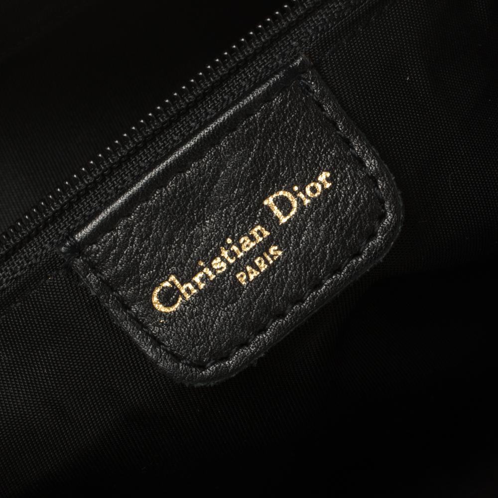 Dior Multicolor Fabric 1947 Montaigne Chris License Plate Saddle Bag 3