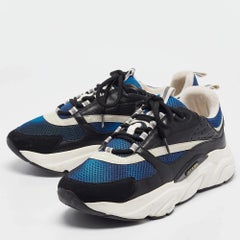 Dior Multicolor Leather and Mesh B22 Low Top Sneakers Size 45