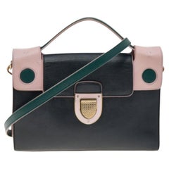 Bolso de asa superior Dior Diorever de piel multicolor