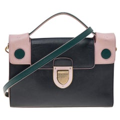 Used Dior Multicolor Leather Diorever Top Handle Bag