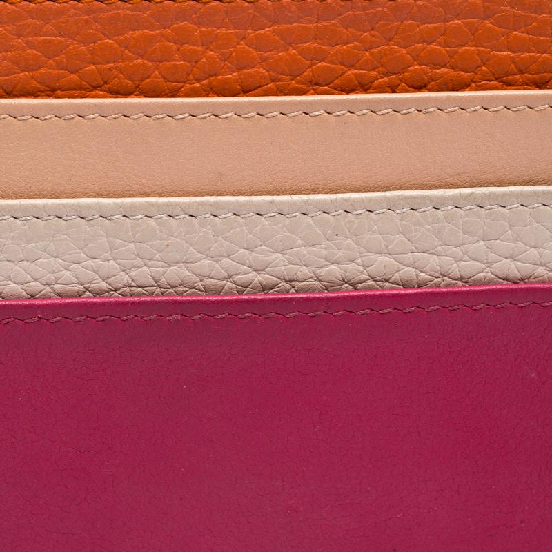 Dior Multicolor Leather Lady Dior Card Holder In Good Condition In Dubai, Al Qouz 2
