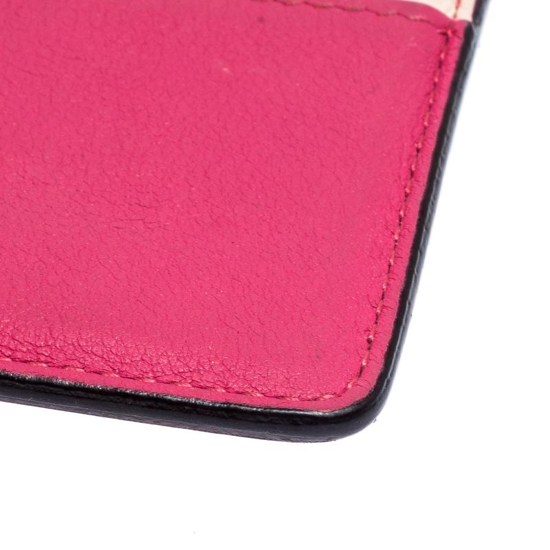 Dior Multicolor Leather Lady Dior Card Holder 1