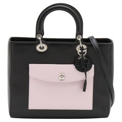 Dior Multicolor Leather Large Lady Dior Pocket Tote
