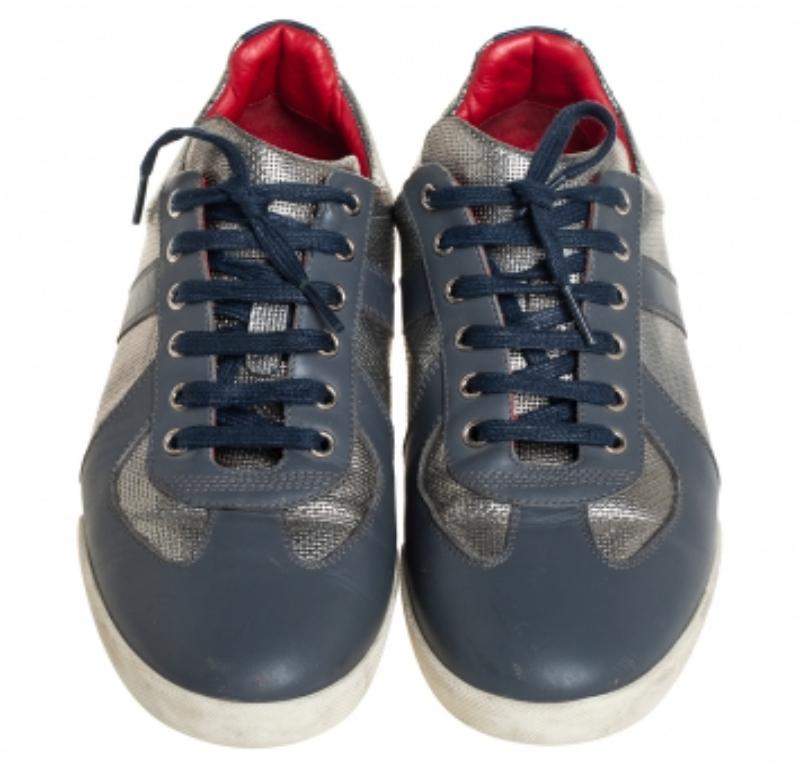 Dior Mehrfarbige Low Top-Turnschuhe aus Leder Größe 40 Herren im Angebot