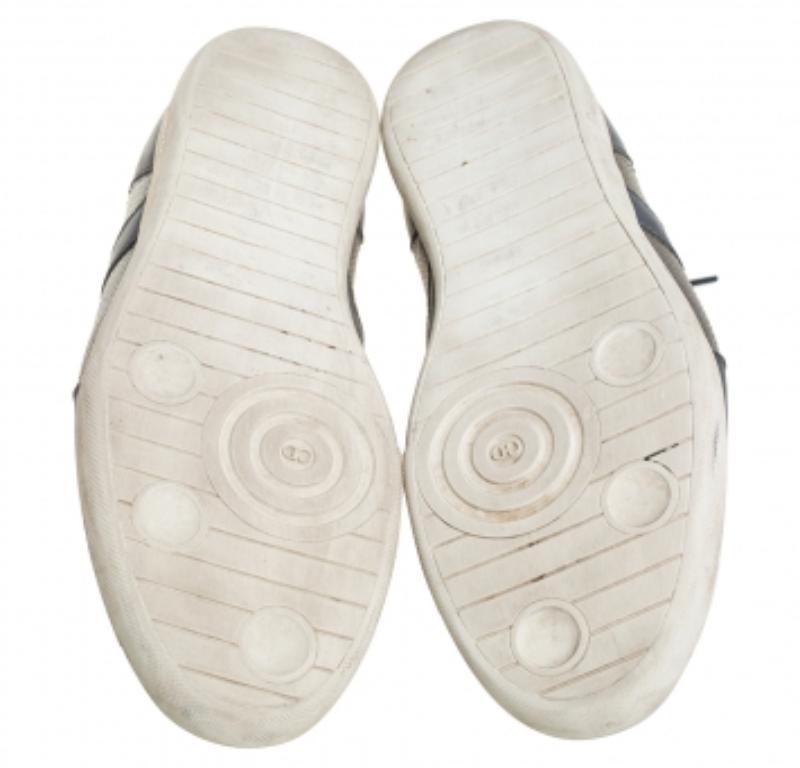Dior Mehrfarbige Low Top-Turnschuhe aus Leder Größe 40 im Angebot 2