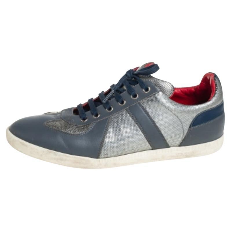 Dior Mehrfarbige Low Top-Turnschuhe aus Leder Größe 40 im Angebot