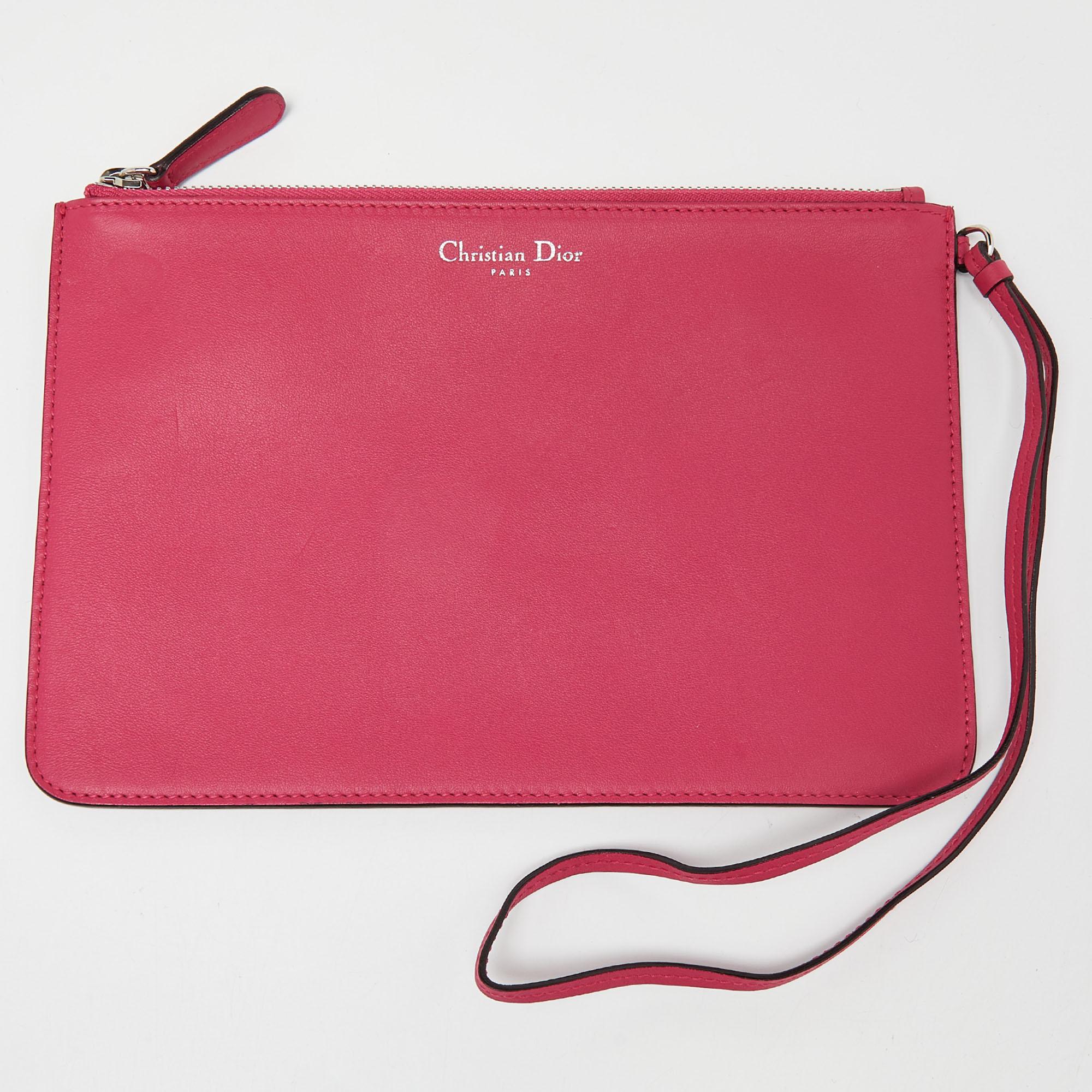 Dior Mehrfarbige Diorissimo Shopper-Tasche aus Leder im Angebot 7
