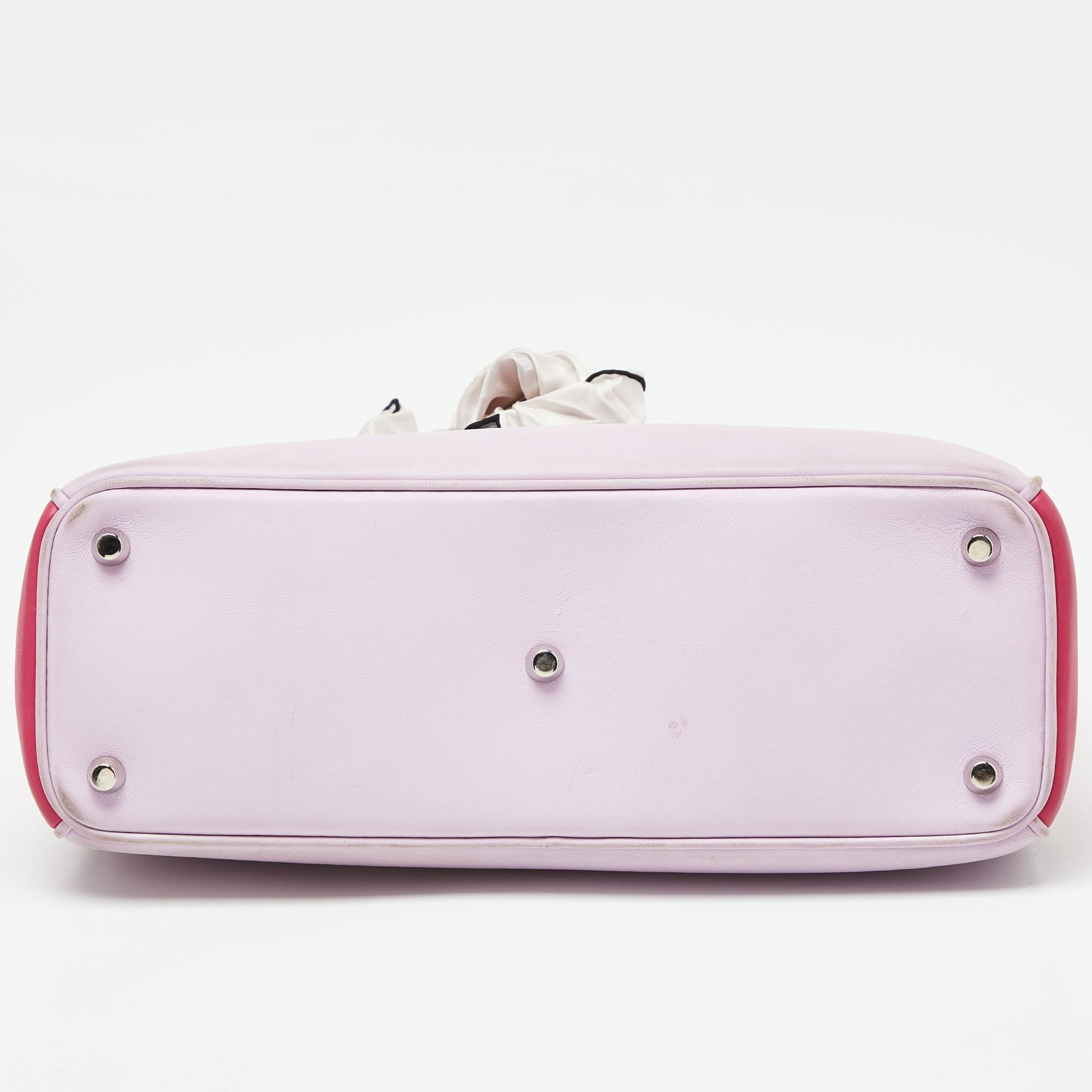 Dior Mehrfarbige Diorissimo Shopper-Tasche aus Leder im Angebot 8