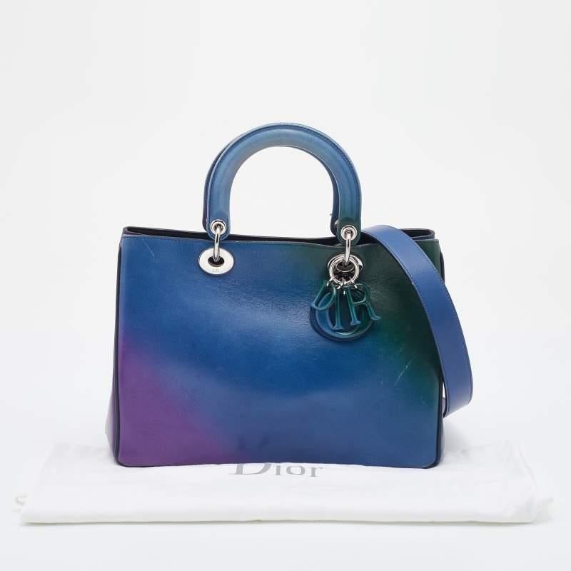 Dior Mehrfarbige Diorissimo Shopper-Tasche aus Leder 4