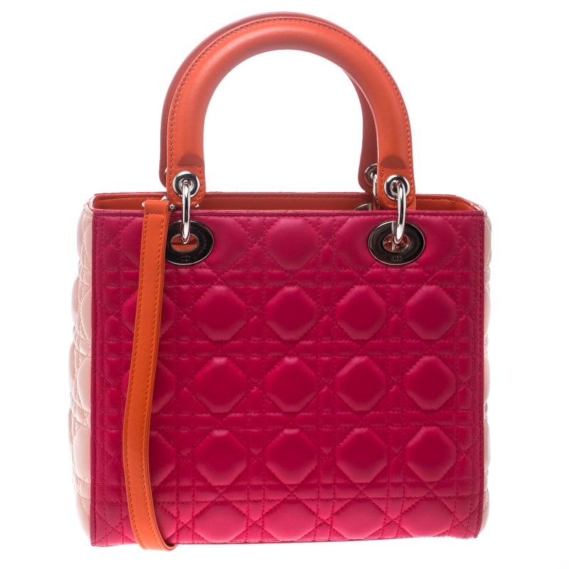 The Lady Dior tote from Dior is remarkable, highly coveted, and since its birth in 1994, it has swayed us with its shape, design, and beauty. This version is a joy to witness! It comes meticulously crafted from multicolor leather and designed in