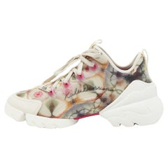 Dior Multicolor Neoprene and Leather D-Connect Kaleidoscopic Sneakers Size 41