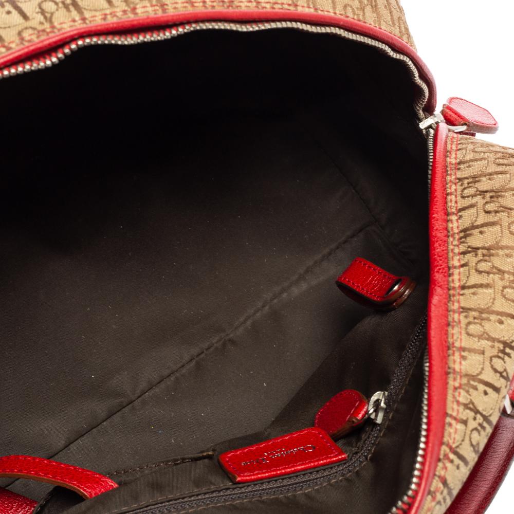 Dior Multicolor Oblique Segeltuch und Leder Rasta Boston Tasche 1