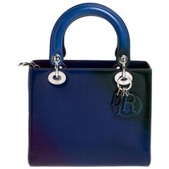 Dior Multicolor Ombre Leder Medium Lady Dior Tote