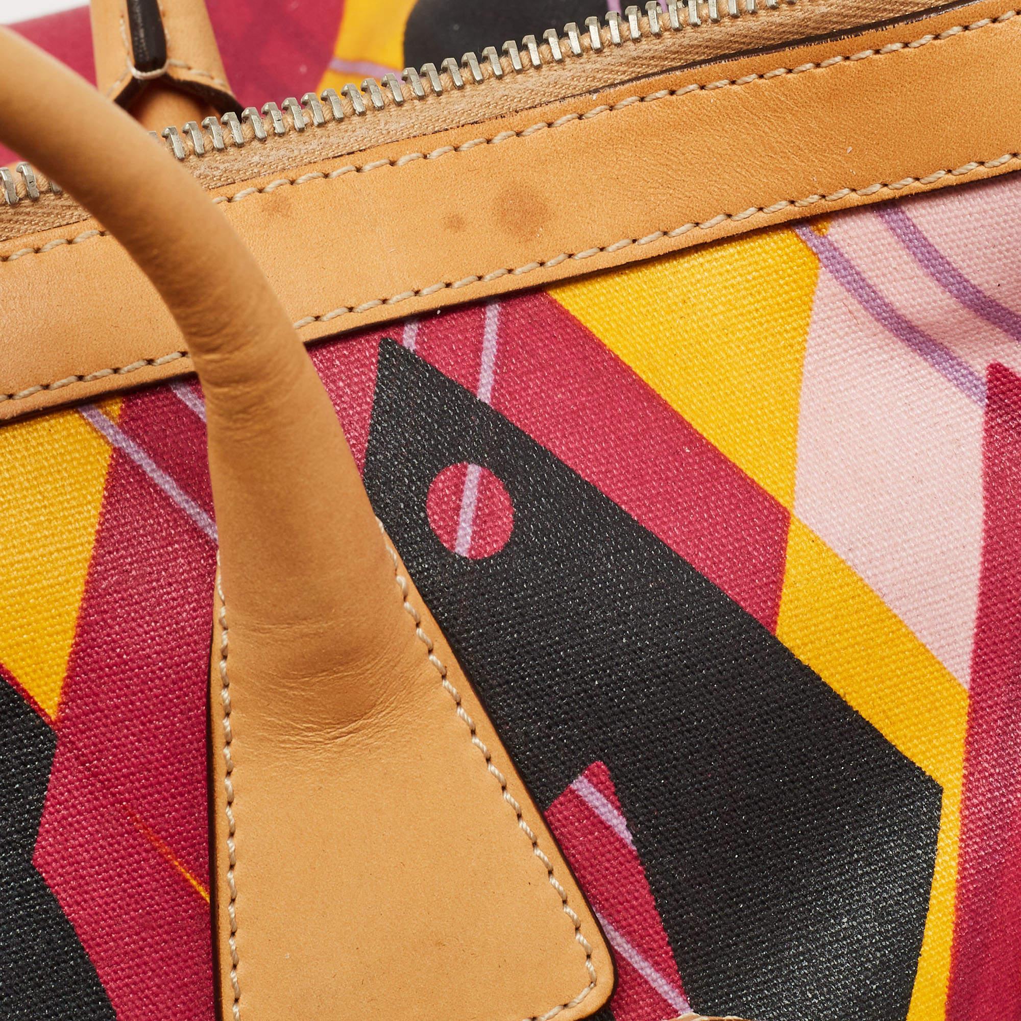 Dior Argyle-Tasche aus bedrucktem, beschichtetem Segeltuch und Leder, mehrfarbig bedruckt im Angebot 7