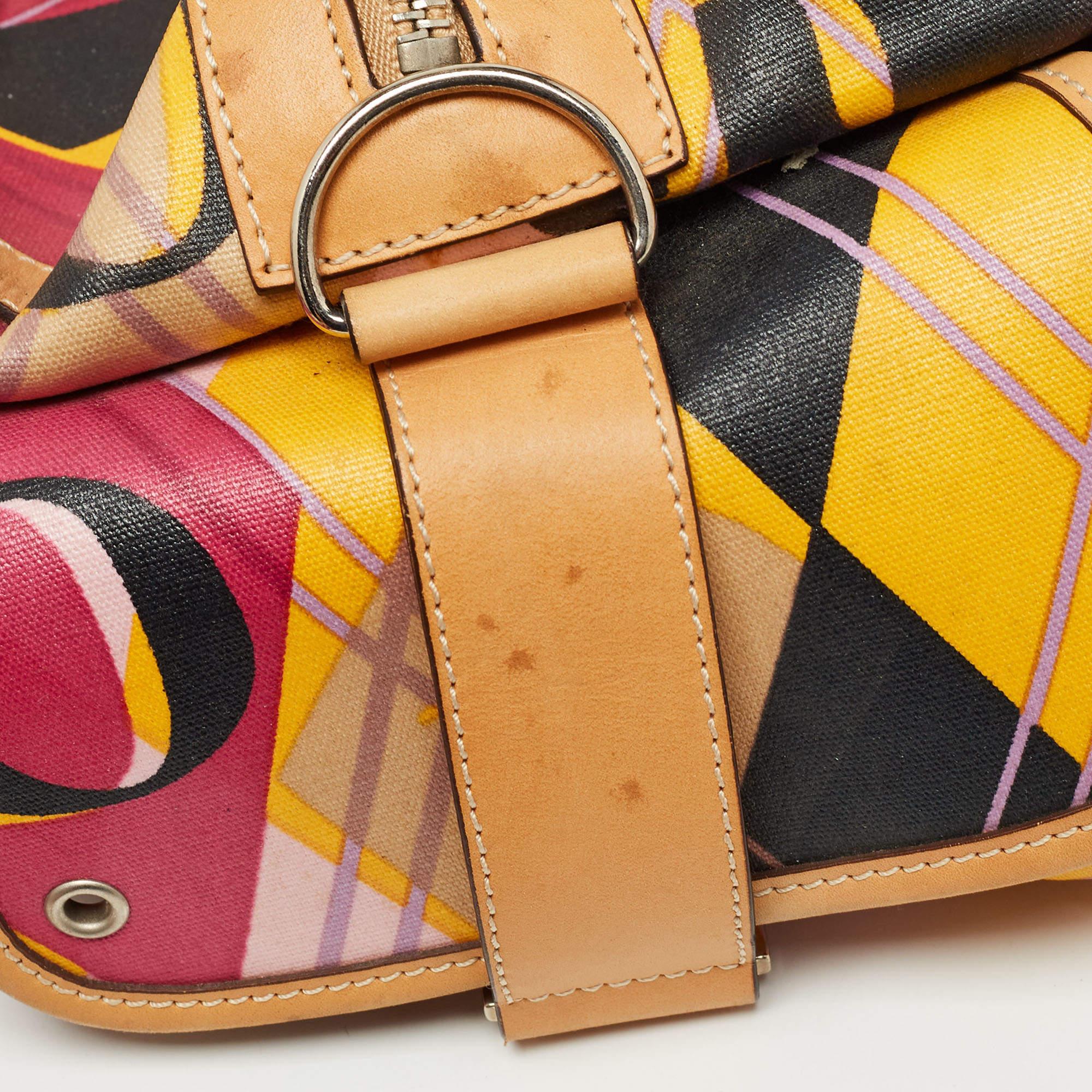 Dior Argyle-Tasche aus bedrucktem, beschichtetem Segeltuch und Leder, mehrfarbig bedruckt im Angebot 8