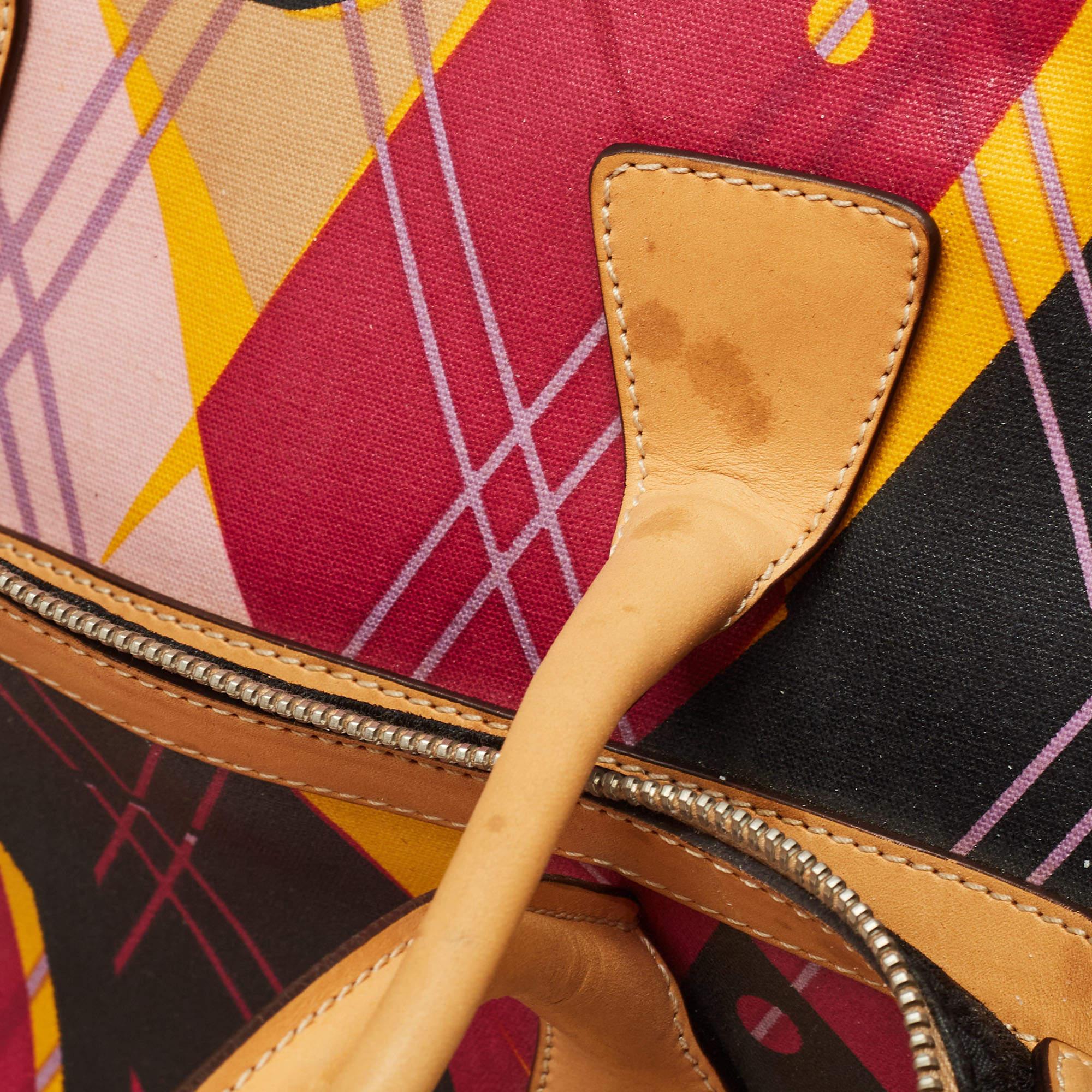 Dior Argyle-Tasche aus bedrucktem, beschichtetem Segeltuch und Leder, mehrfarbig bedruckt im Angebot 9