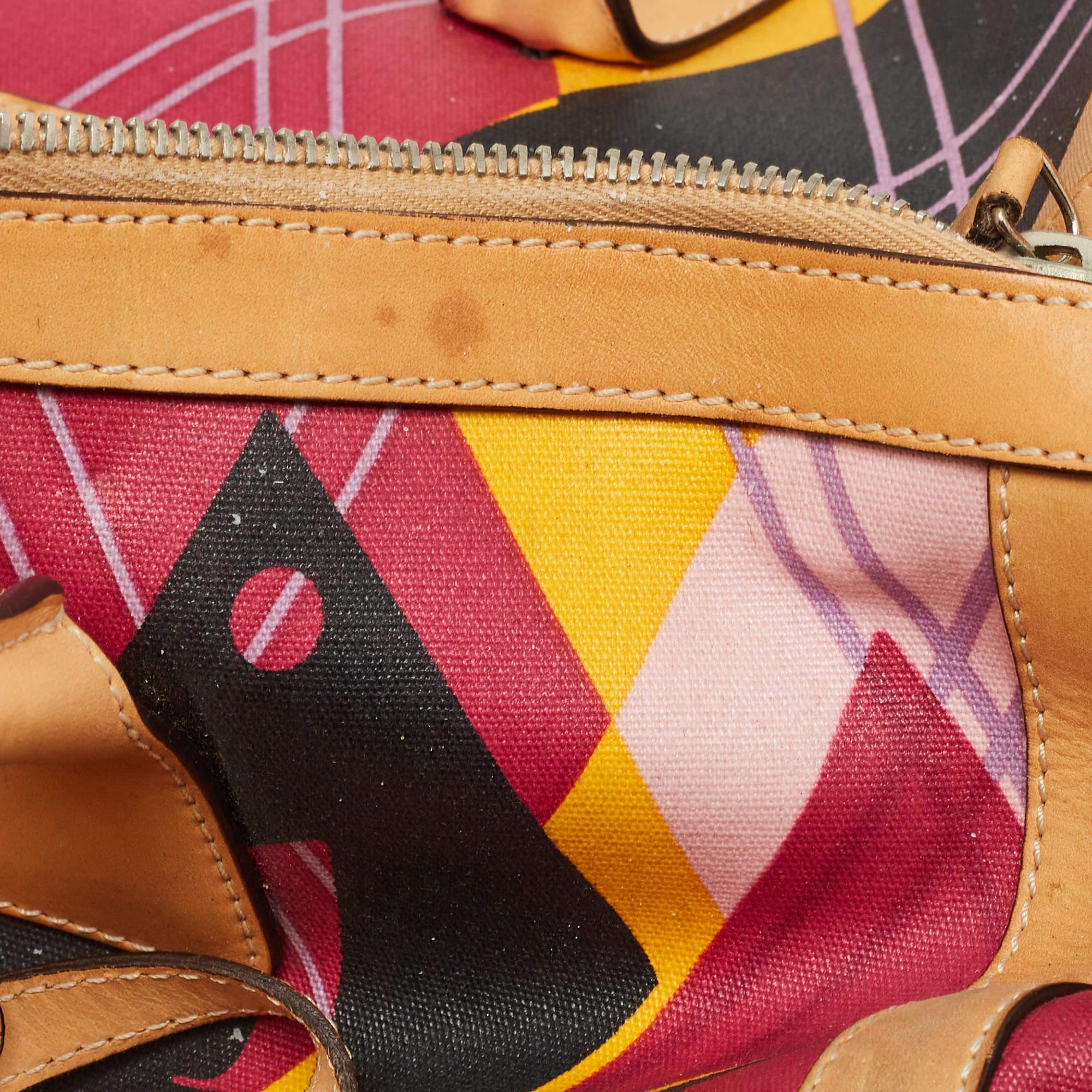 Dior Argyle-Tasche aus bedrucktem, beschichtetem Segeltuch und Leder, mehrfarbig bedruckt im Angebot 5